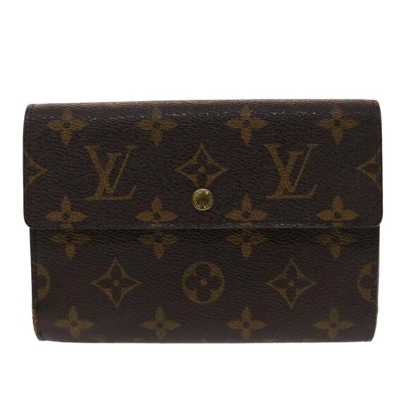LOUIS VUITTON Monogram Porte Tresor Etui Papie Wallet M61202 LV Auth 48092 - Picture 6 of 14